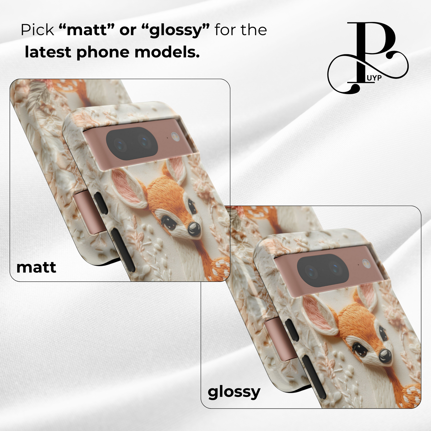 "Fawn in Bloom" Custom Phone Case