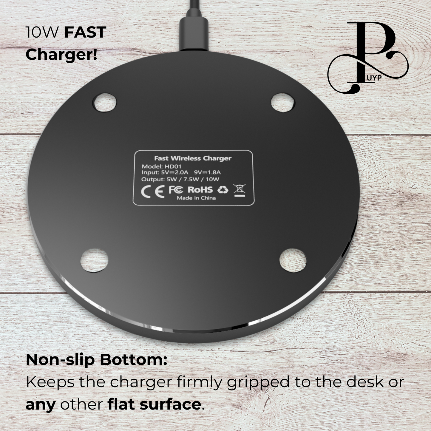 "My Favorite Day Ever" Custom Date Wireless Charger