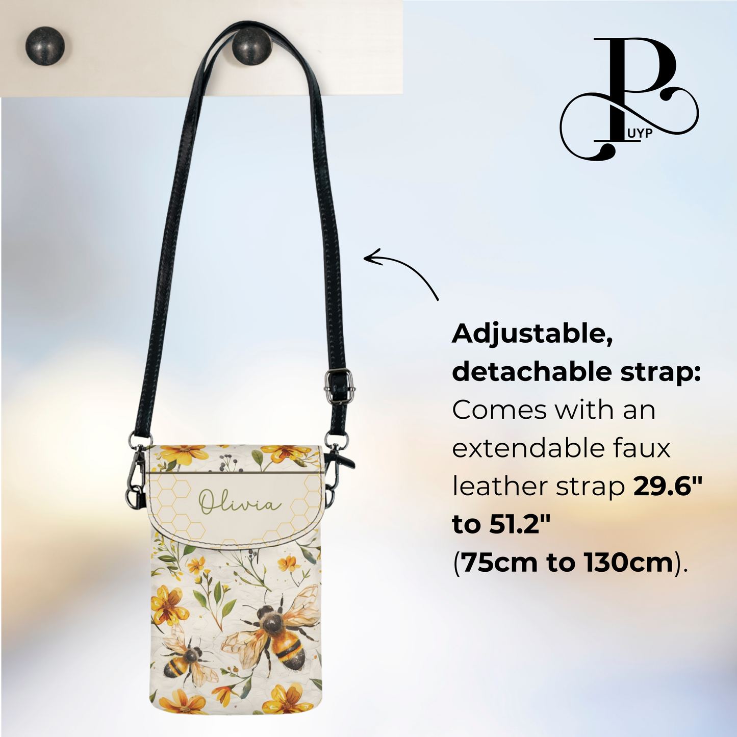 "Bees in Bloom" Custom Cell Phone Wallet