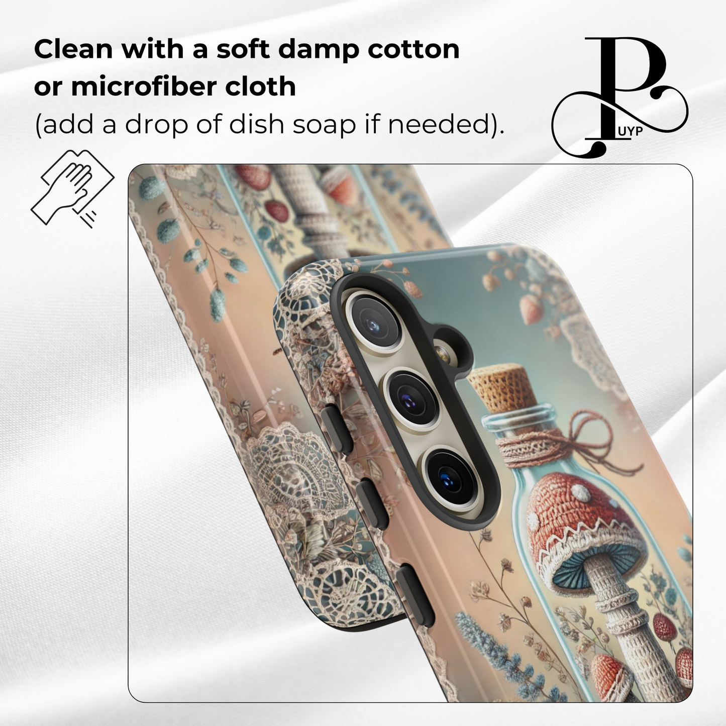 "Mushrooms in a Bottle" Phone Case