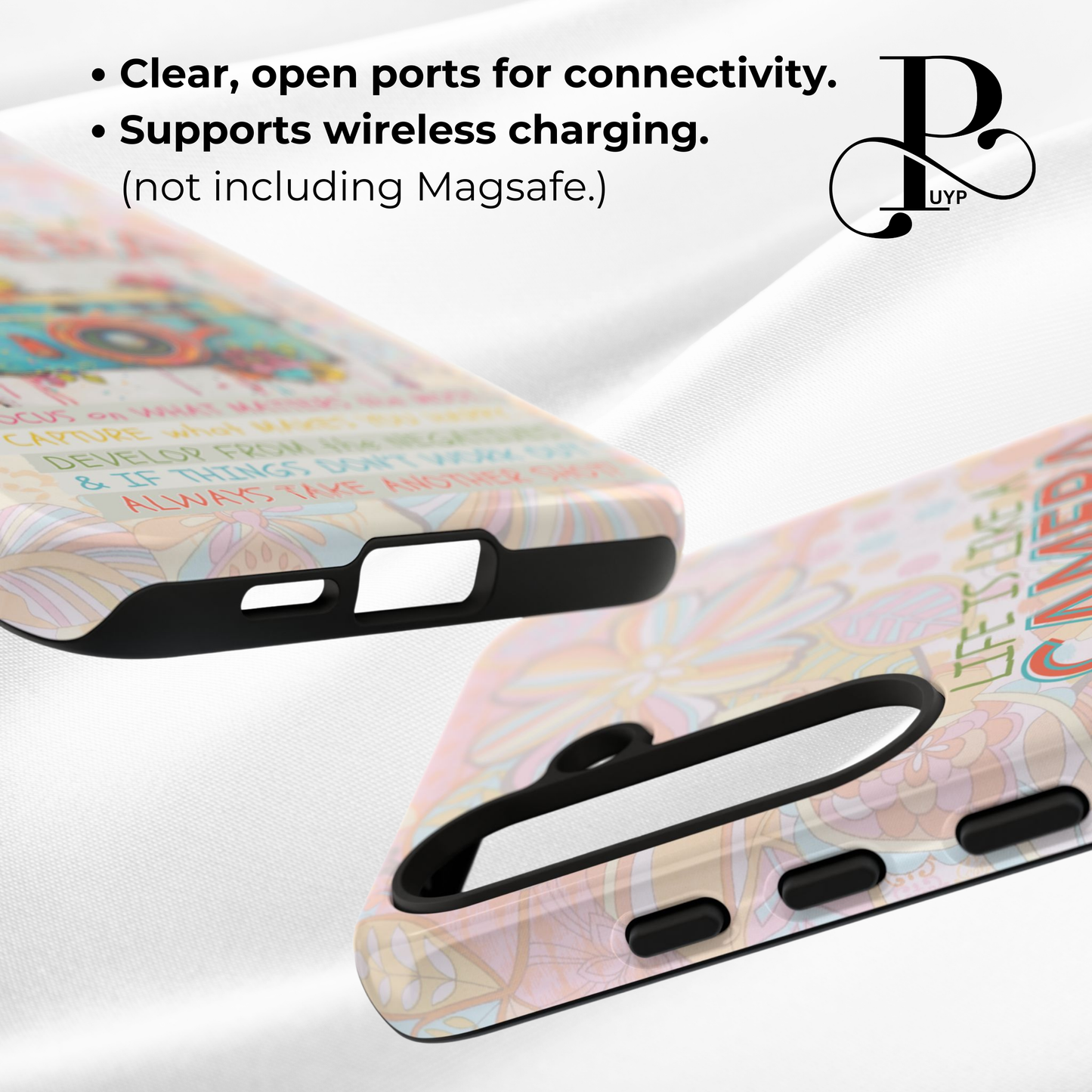 "Retro Camera" Phone Case with Motivational Quote