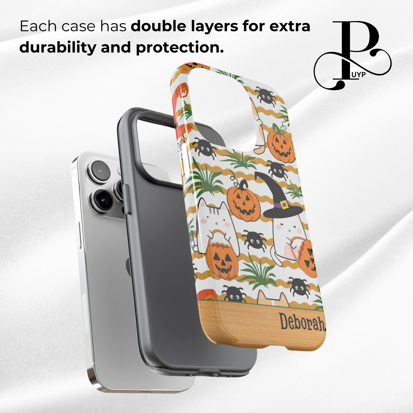 "Cats and Spiders" Custom Halloween Phone Case
