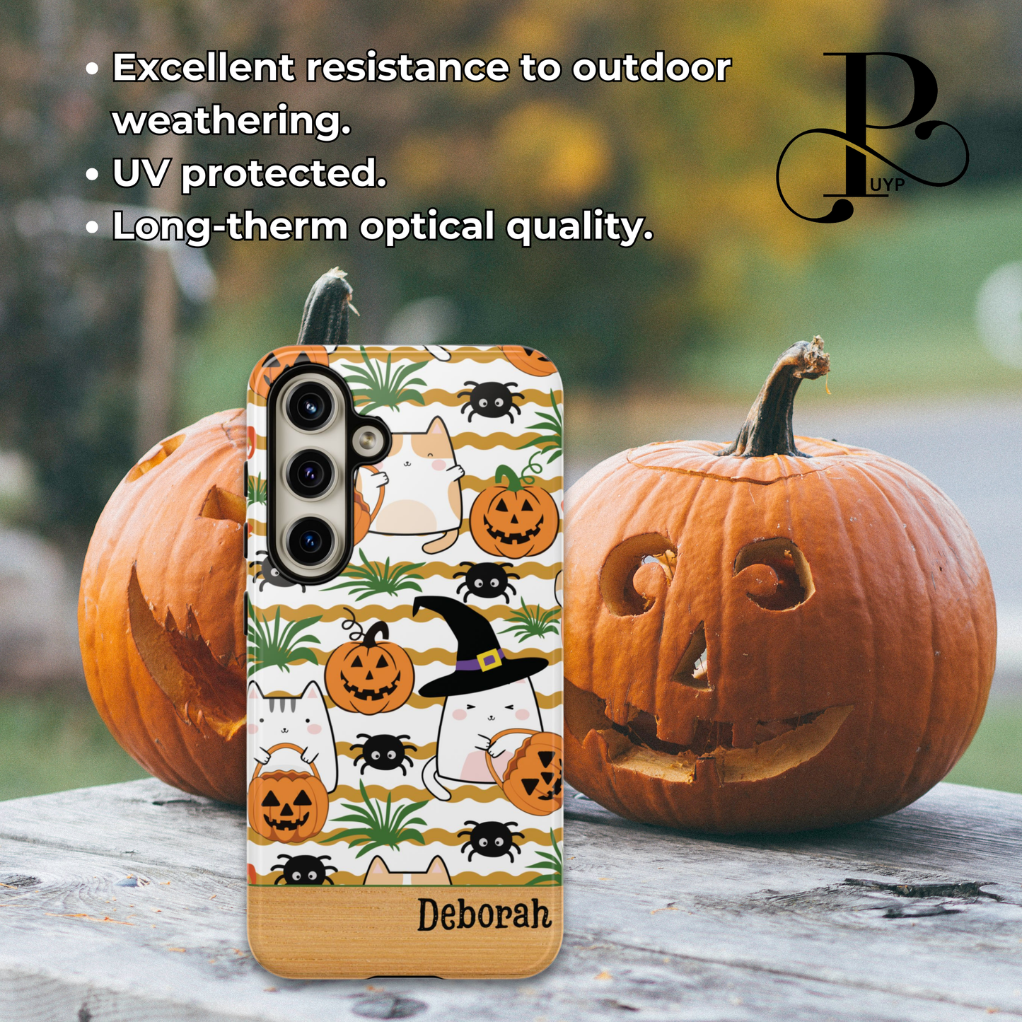 "Cats and Spiders" Custom Halloween Phone Case