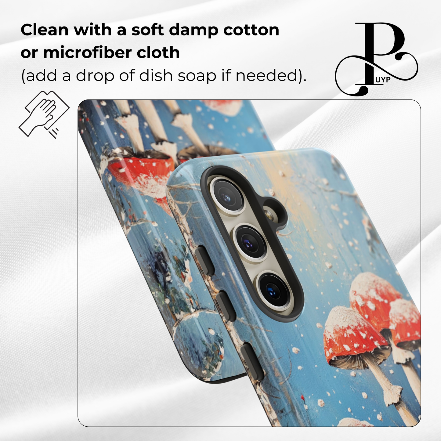 "Winter Wonderland" Custom Mushroom Phone Case