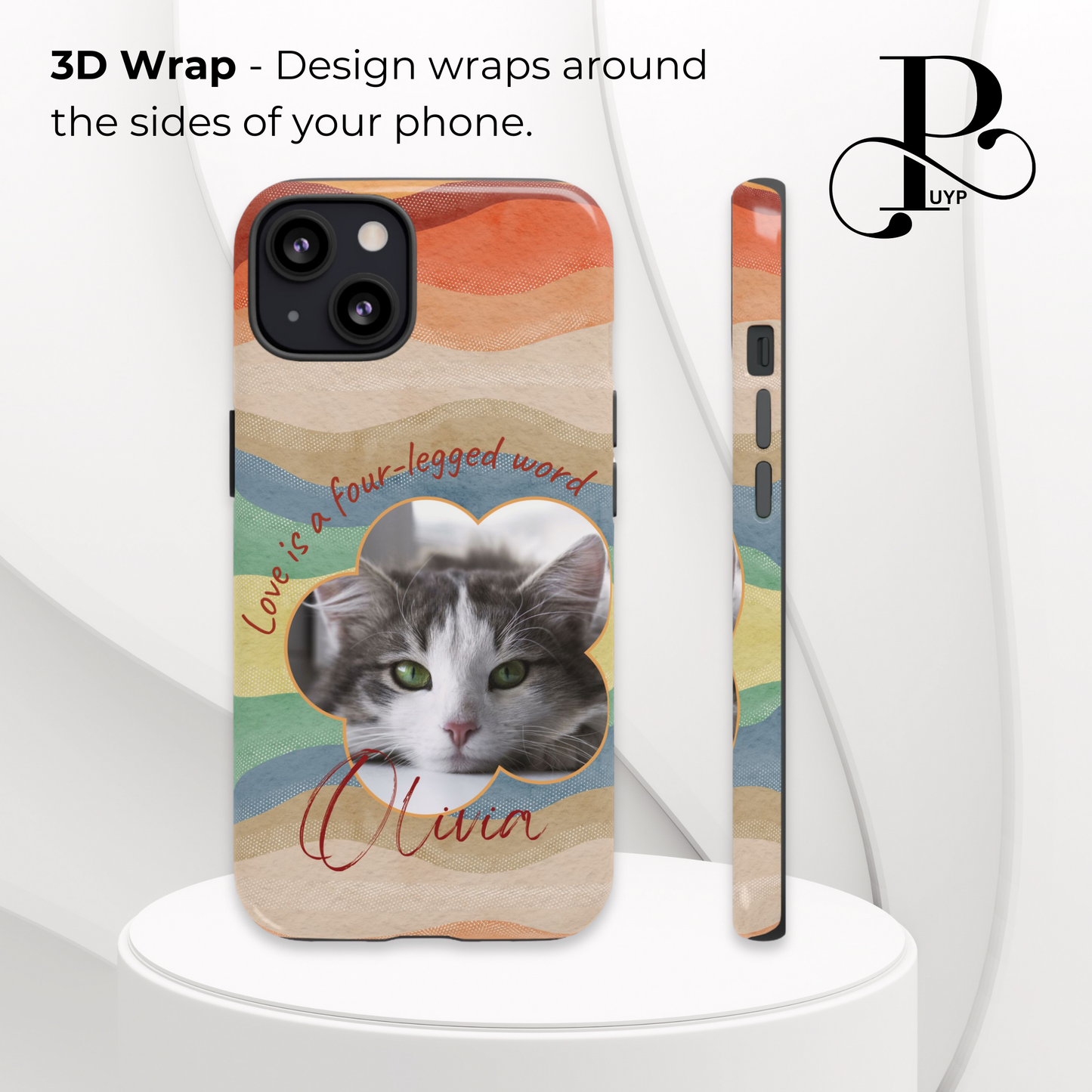 "Love Is a Four-legged Word" Custom Pet Phone Case