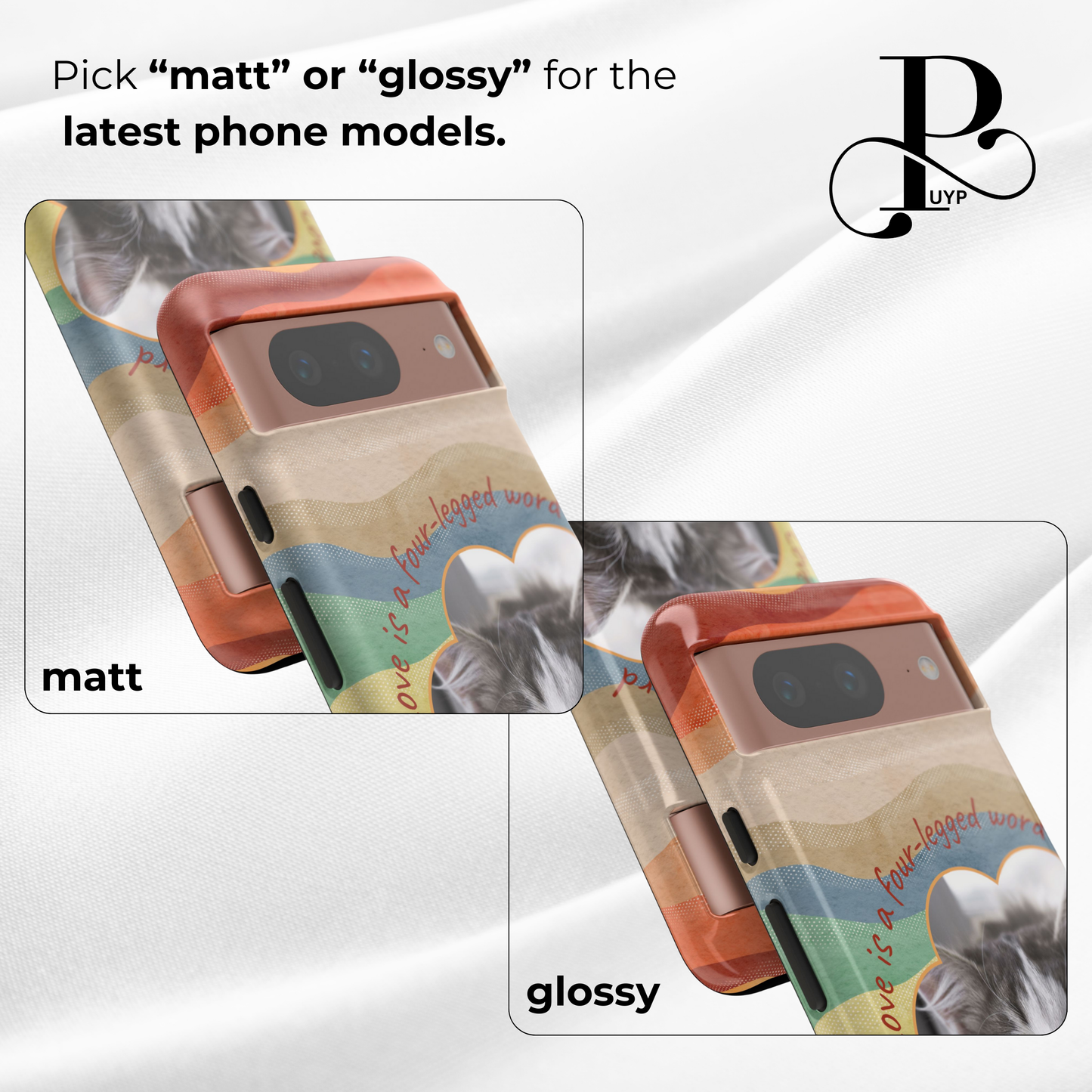 "Love Is a Four-legged Word" Custom Pet Phone Case