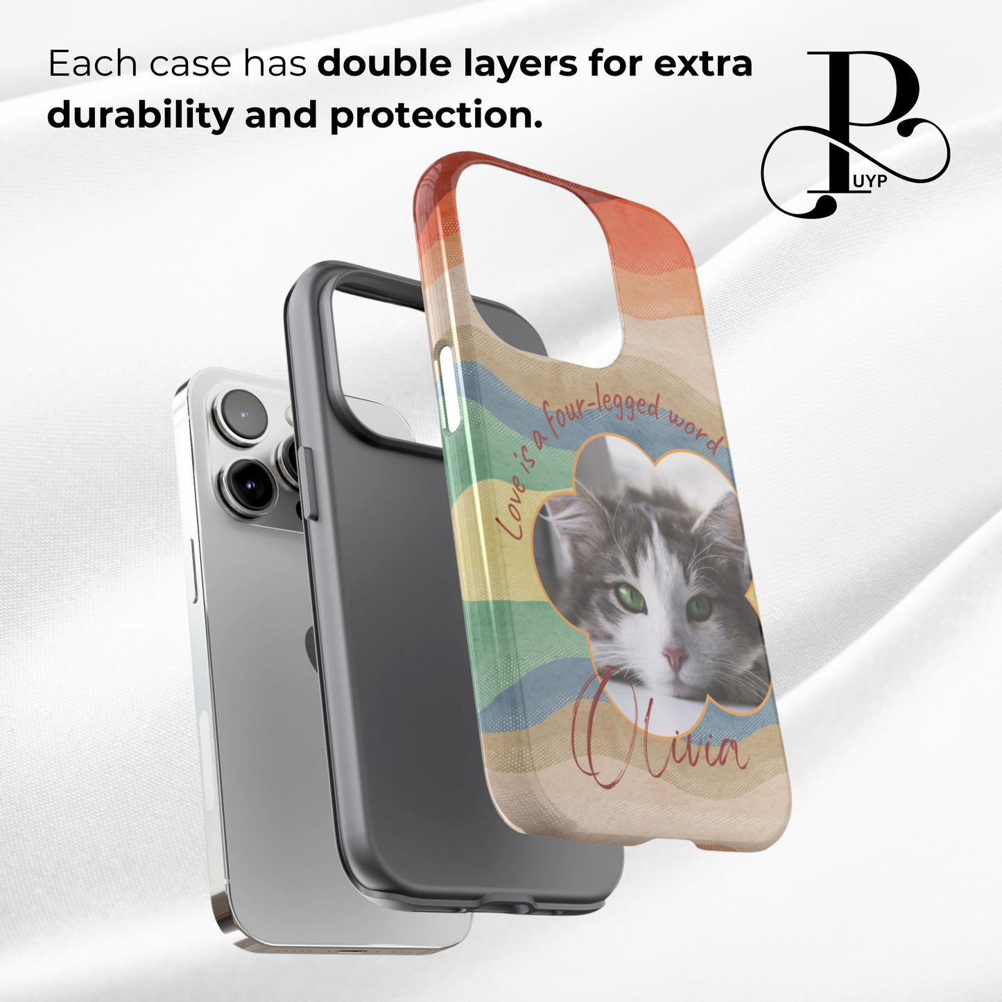 "Love Is a Four-legged Word" Custom Pet Phone Case