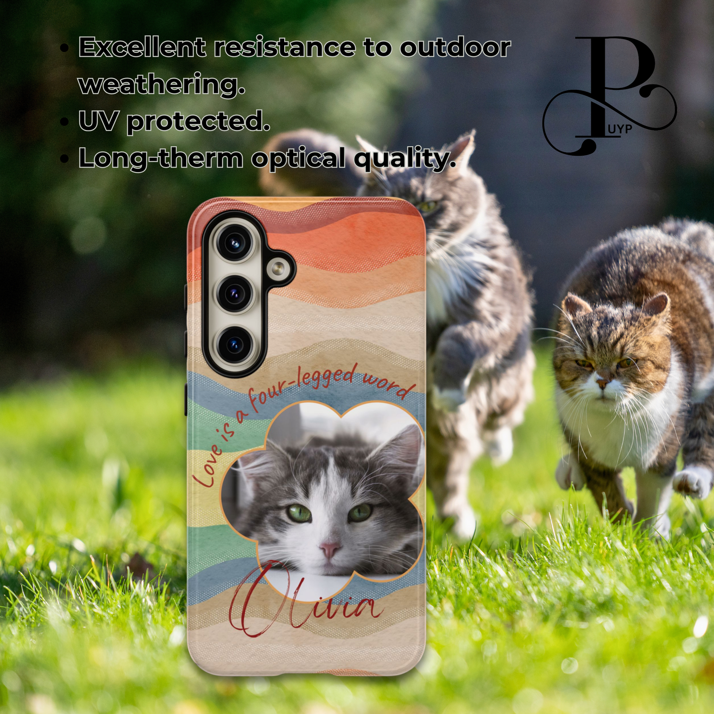 "Love Is a Four-legged Word" Custom Pet Phone Case