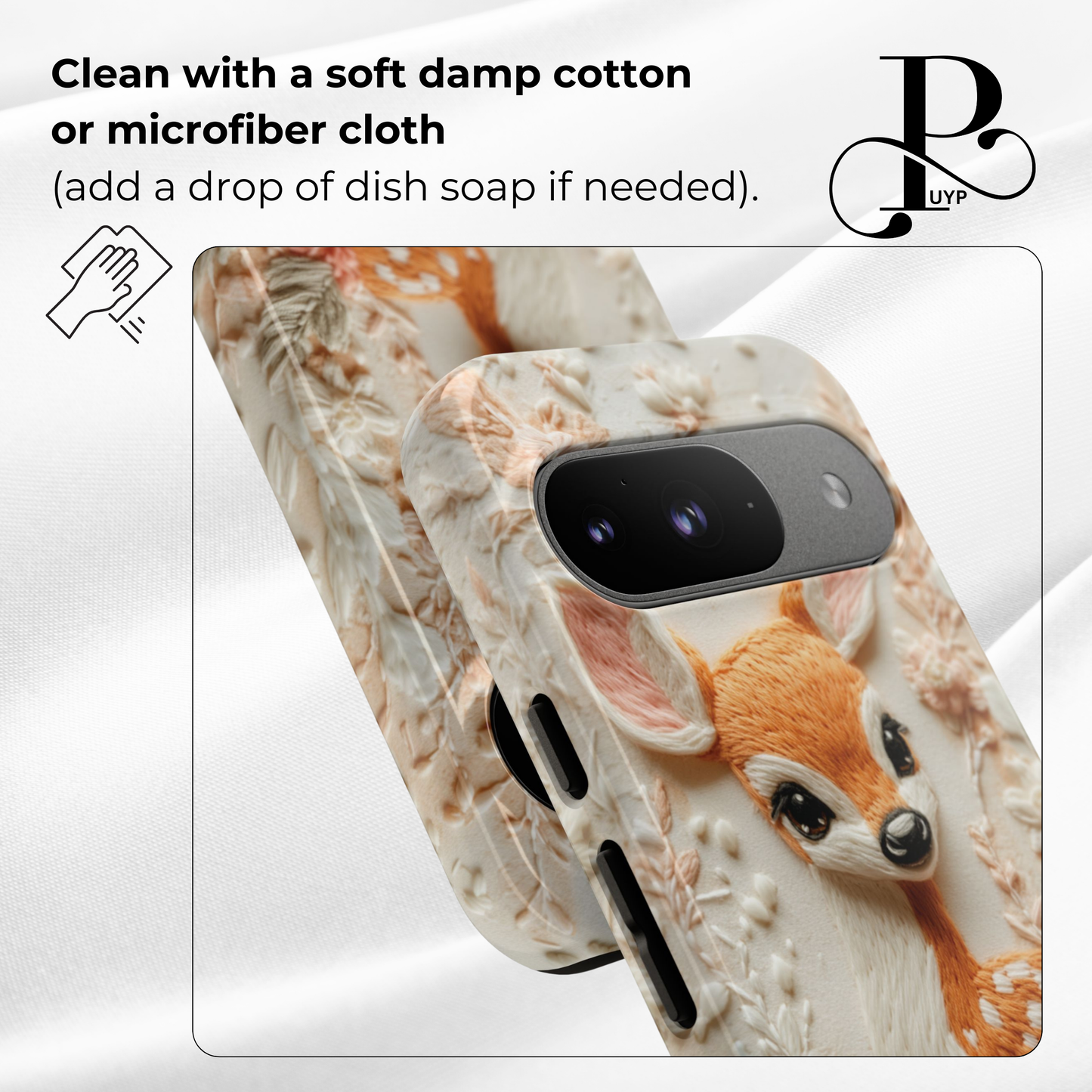 "Fawn in Bloom" Custom Phone Case