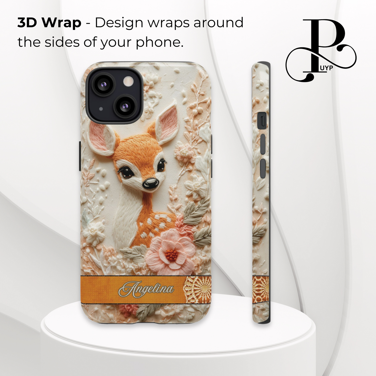 "Fawn in Bloom" Custom Phone Case