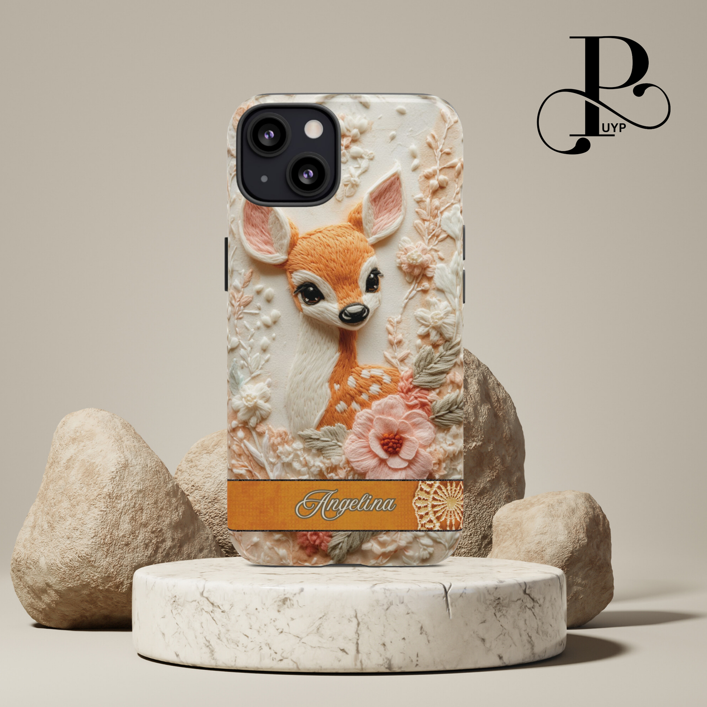 "Fawn in Bloom" Custom Phone Case