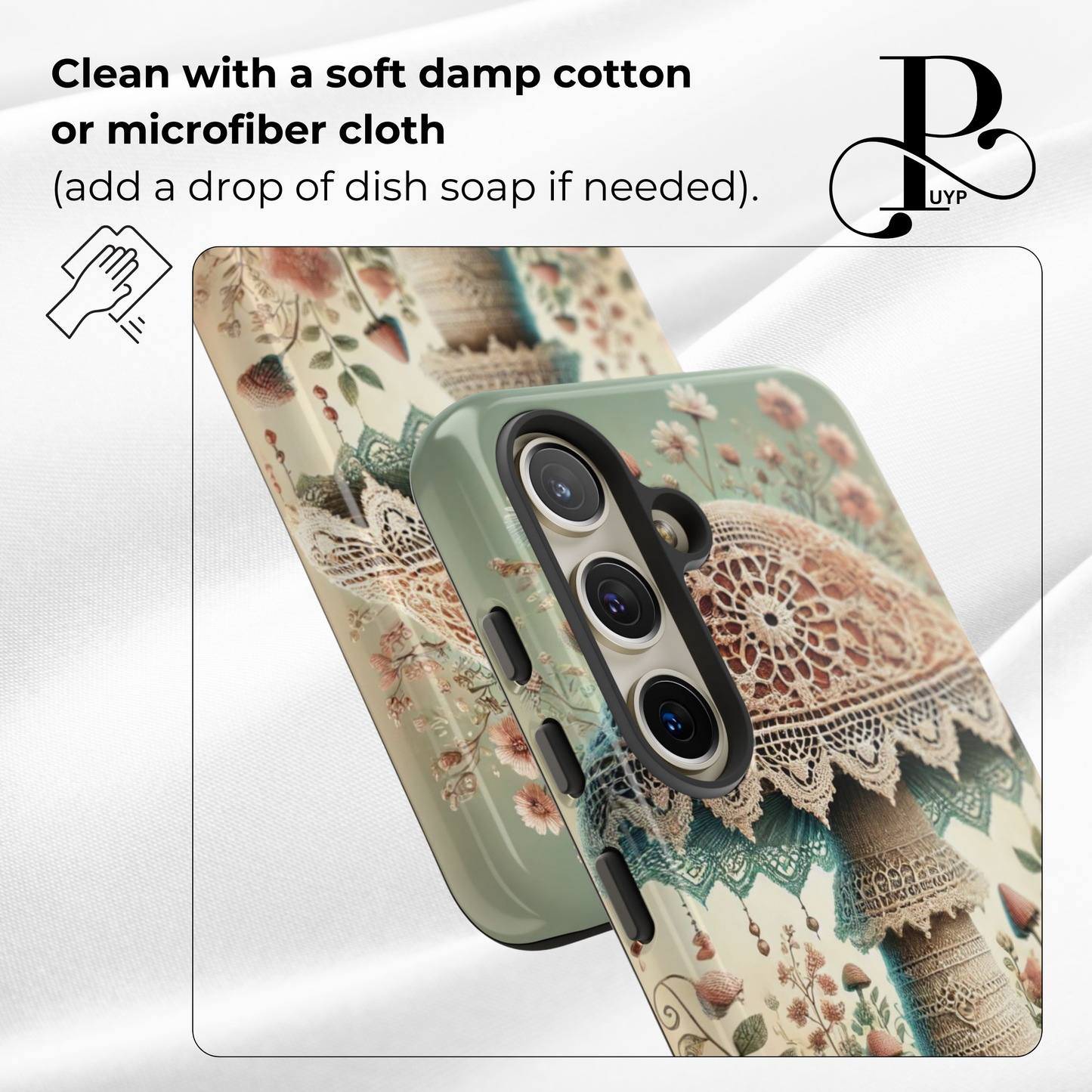 "Whimsical Lace" Mushroom Phone Case
