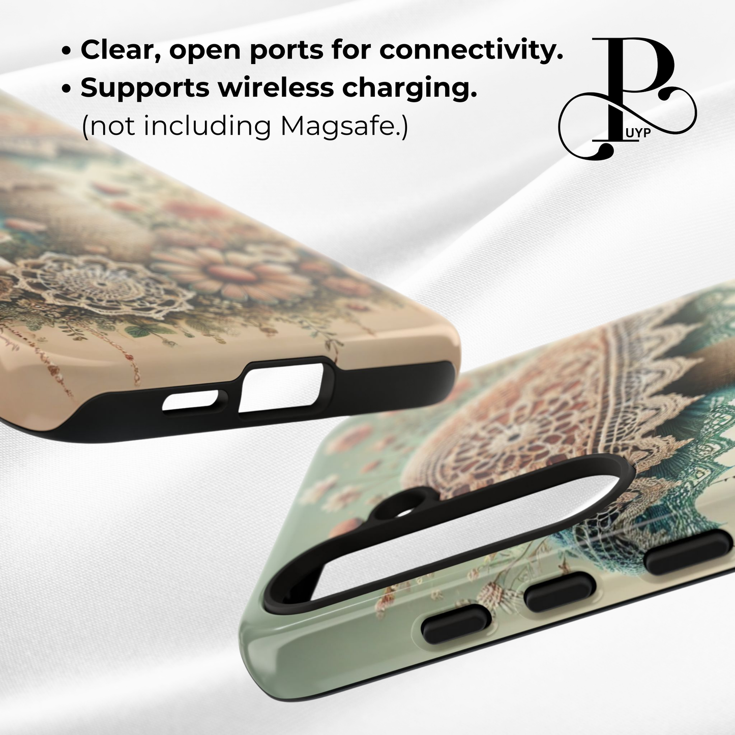 "Whimsical Lace" Mushroom Phone Case