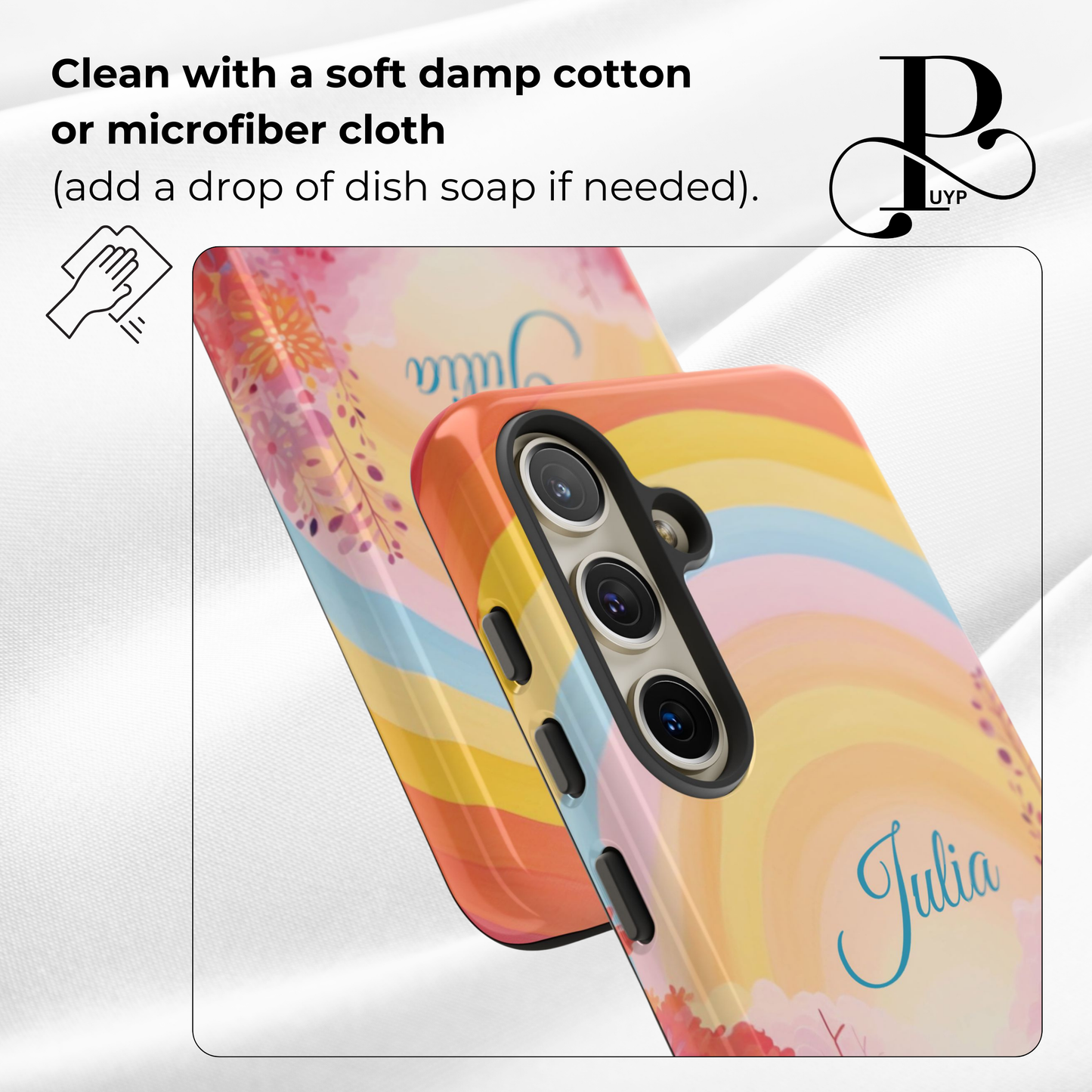 "Floral Rainbow" Custom Phone Case