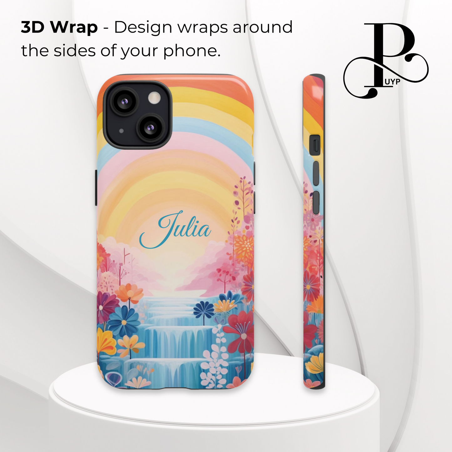 "Floral Rainbow" Custom Phone Case