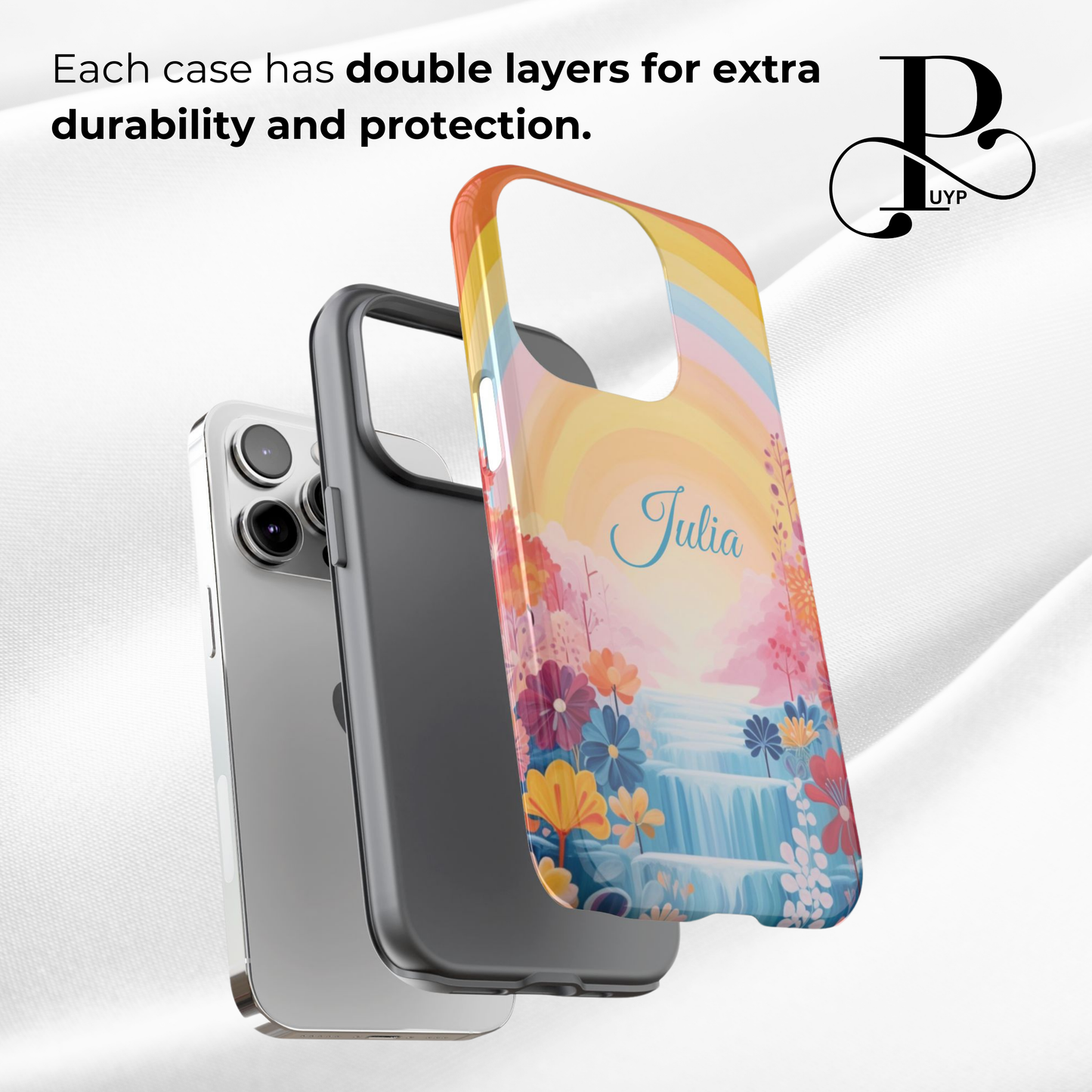 "Floral Rainbow" Custom Phone Case