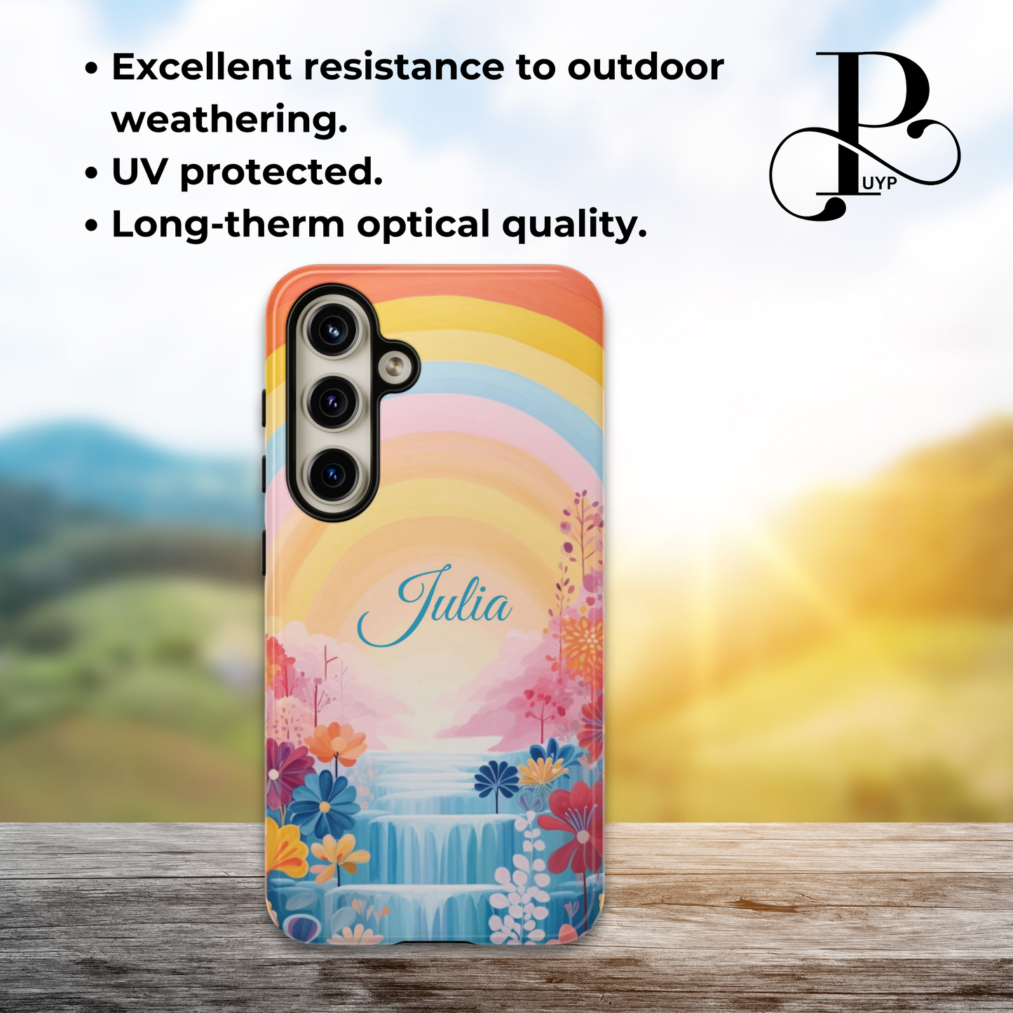 "Floral Rainbow" Custom Phone Case