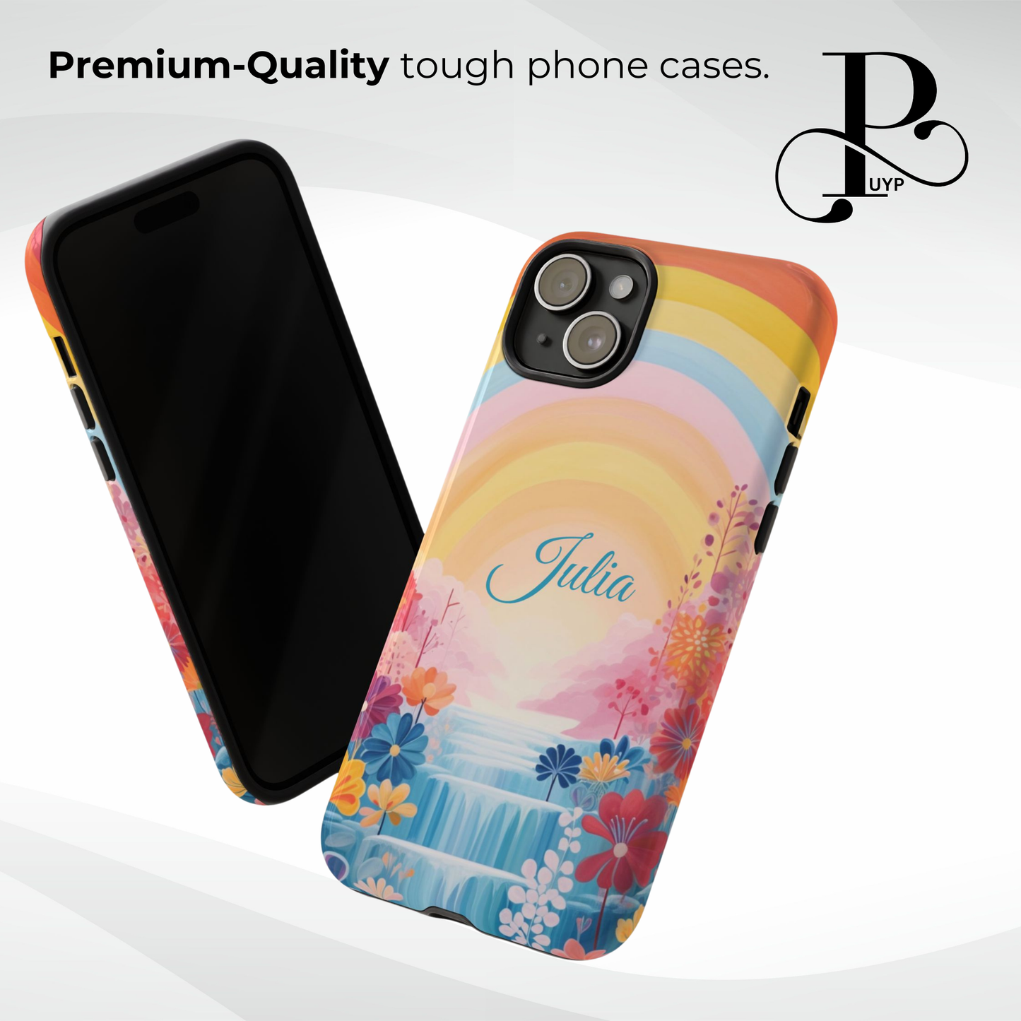 "Floral Rainbow" Custom Phone Case