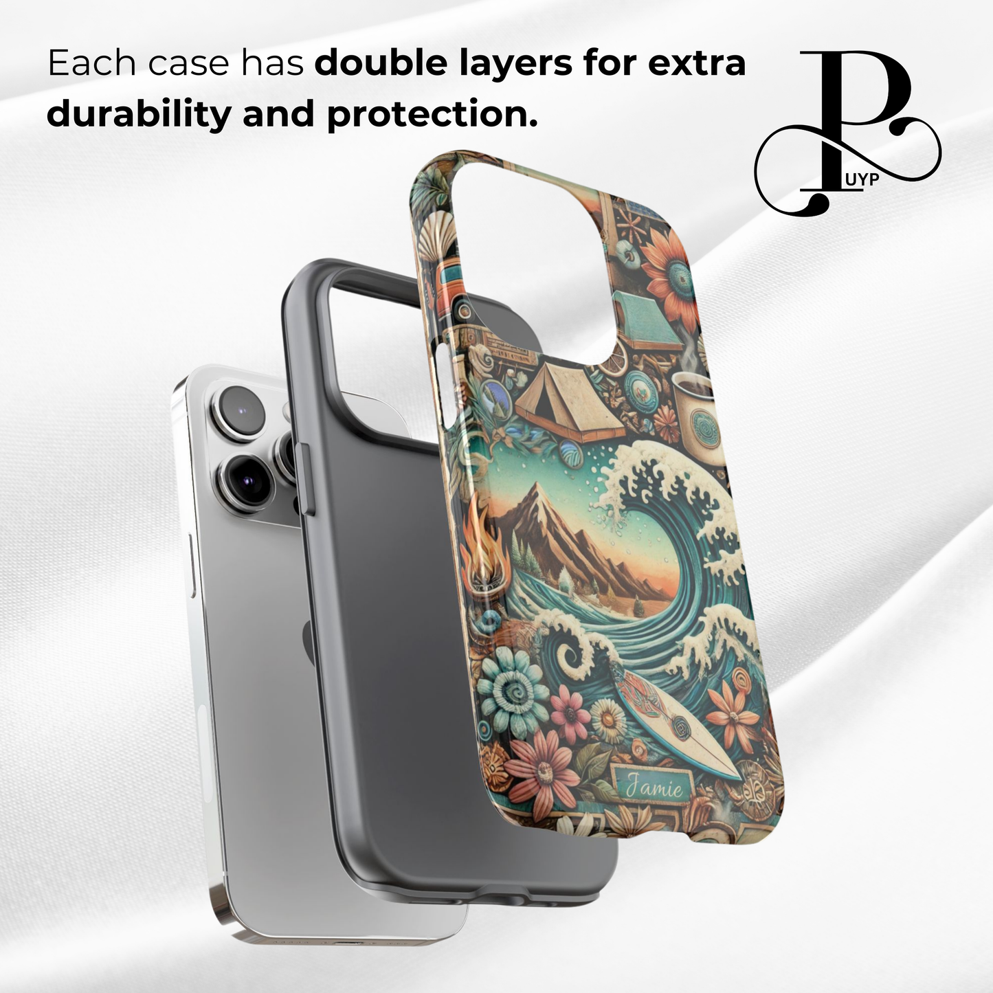 "Ocean, Surf & Summer Vibes" Custom Phone Case