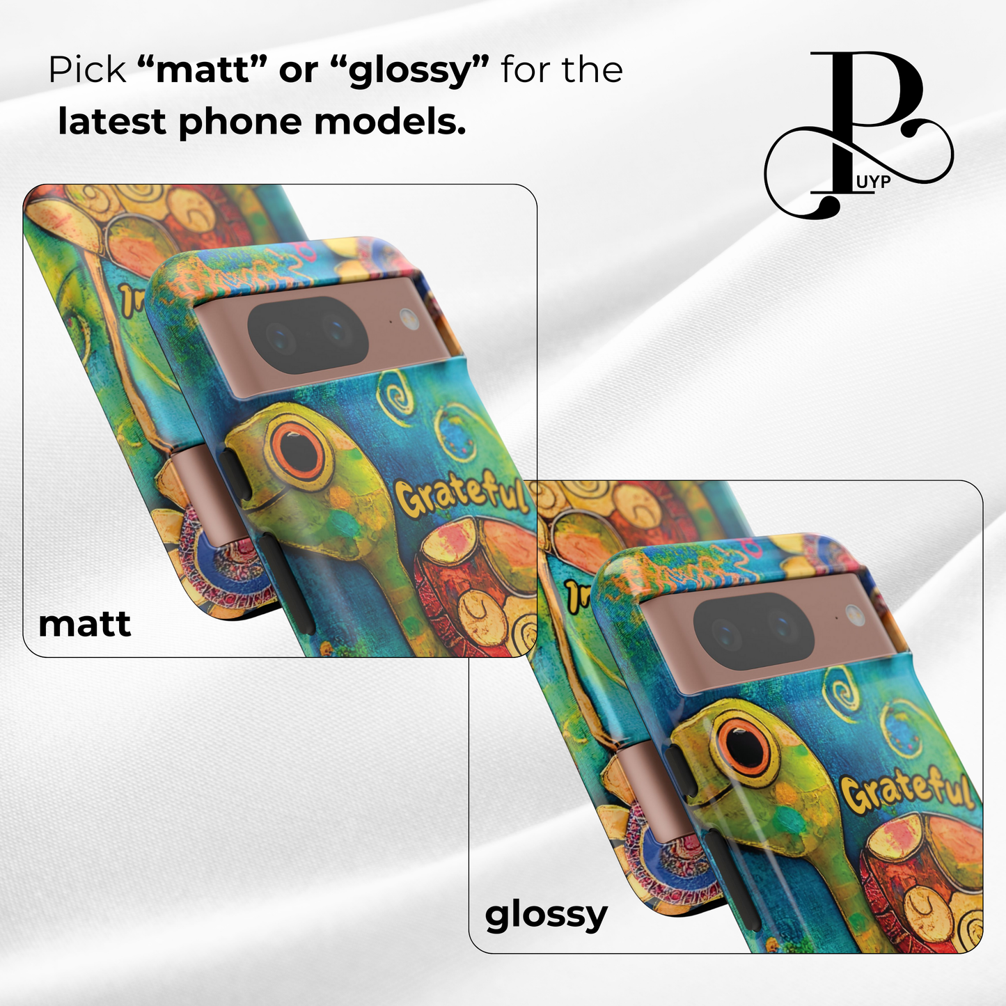 "Grateful Turtle" Phone Case