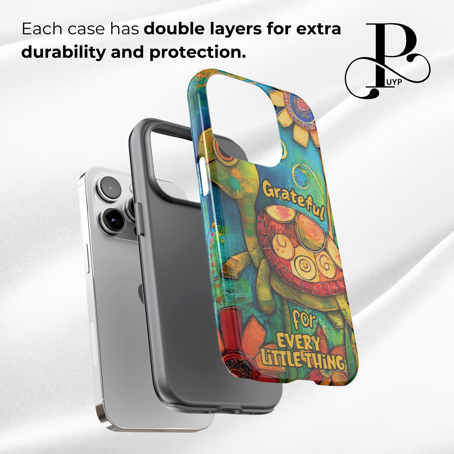 "Grateful Turtle" Phone Case