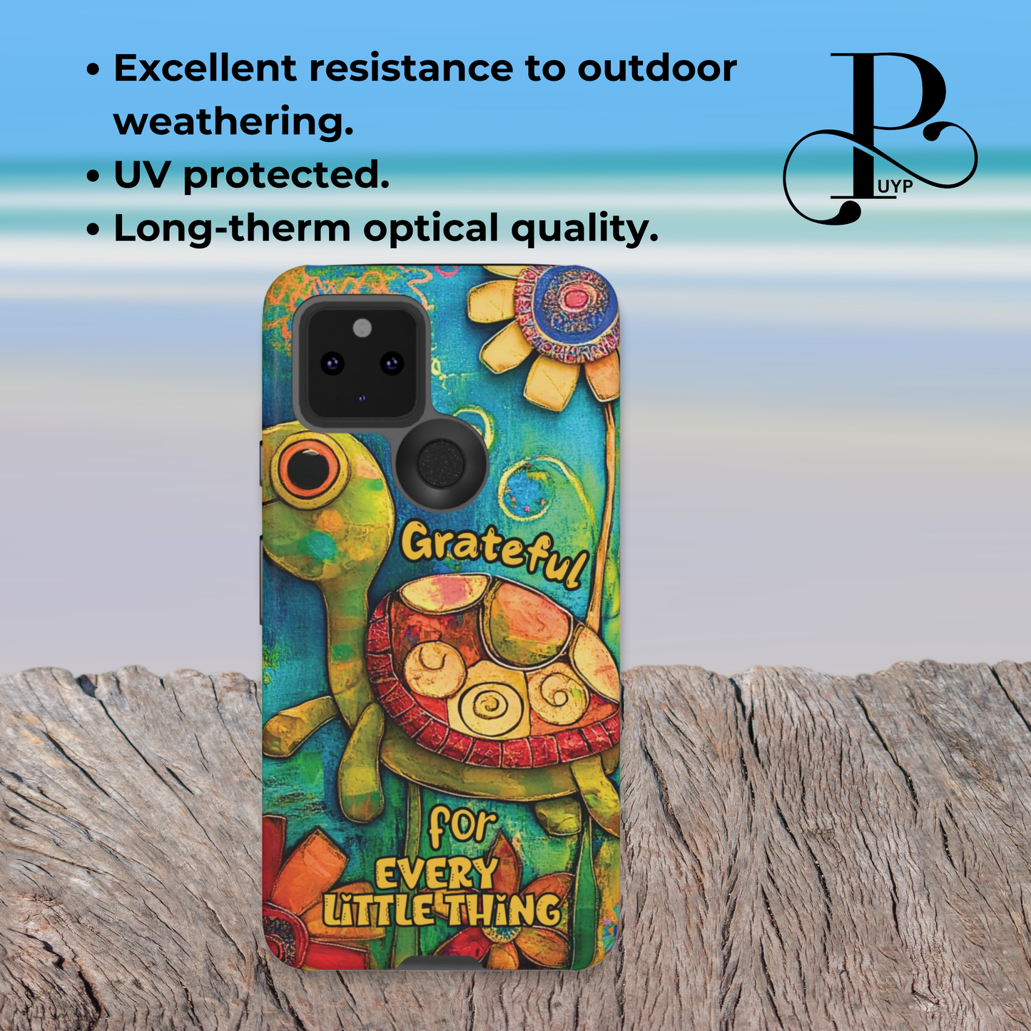 "Grateful Turtle" Phone Case