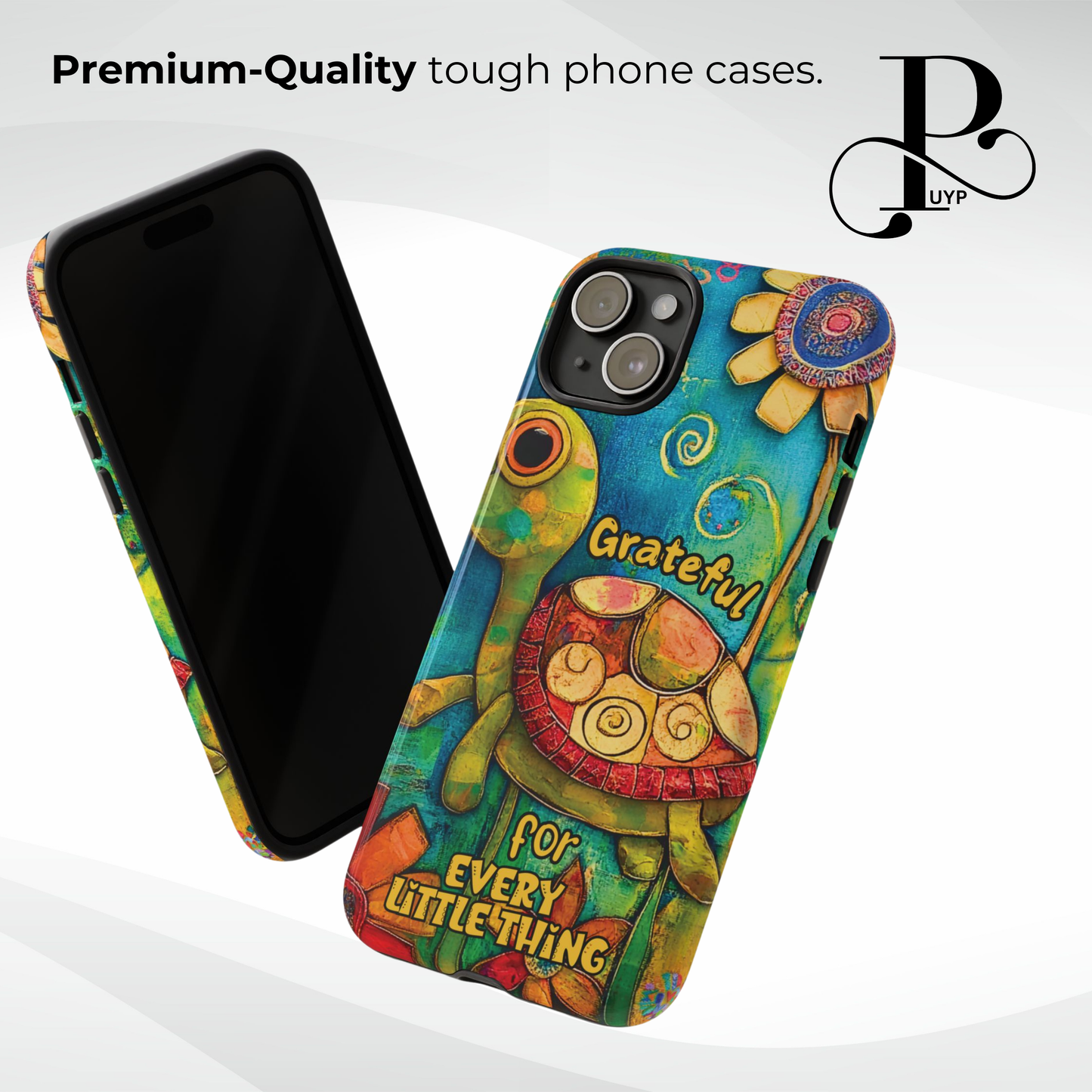 "Grateful Turtle" Phone Case