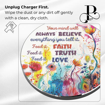 "Beautiful Mindset" Wireless Charger