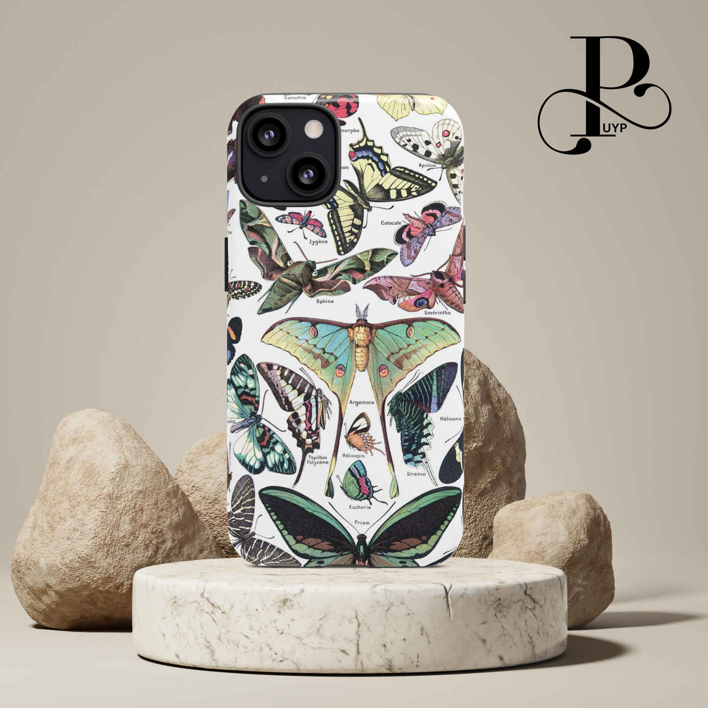 "Adolphe Millot - Papillons Larousse pour tous 1907-1910" Phone Case