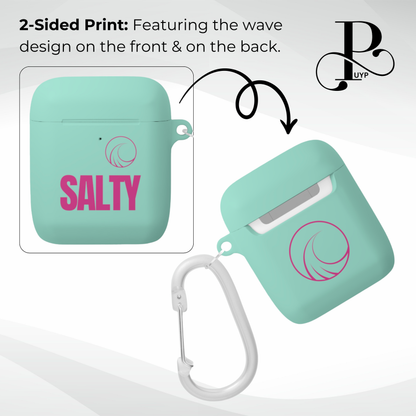 "SALTY" AirPods and AirPods Pro Case COVER with Wave Design