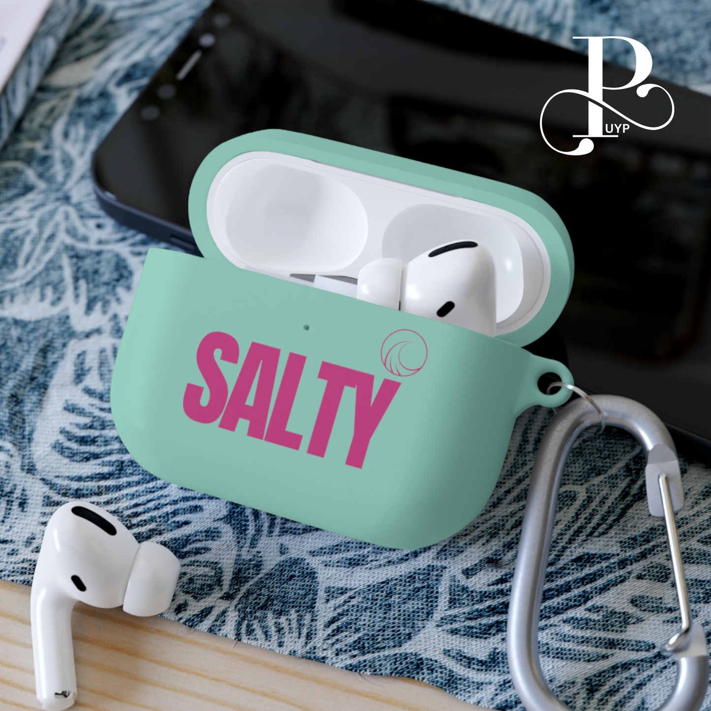 "SALTY" AirPods and AirPods Pro Case COVER with Wave Design