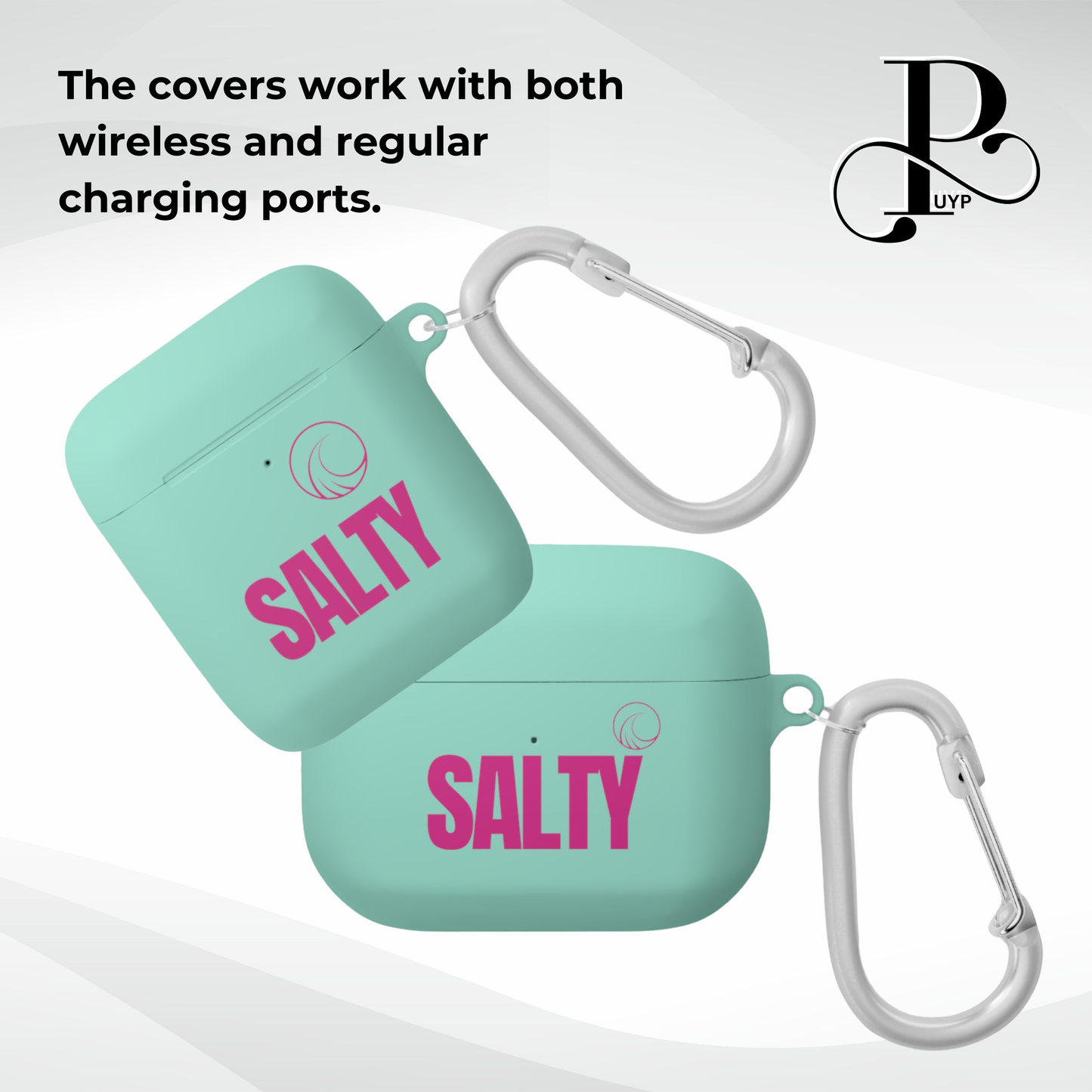 "SALTY" AirPods and AirPods Pro Case COVER with Wave Design