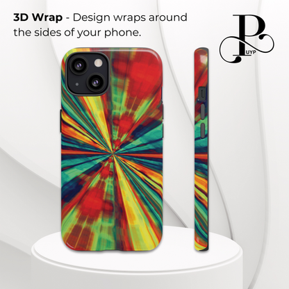 "Abstract Fractal Tunnel" Phone Case