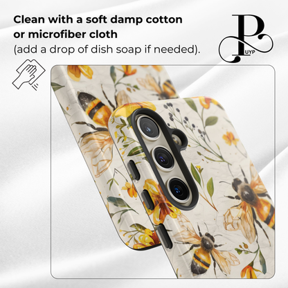 "Bees in Bloom" Custom Phone Case