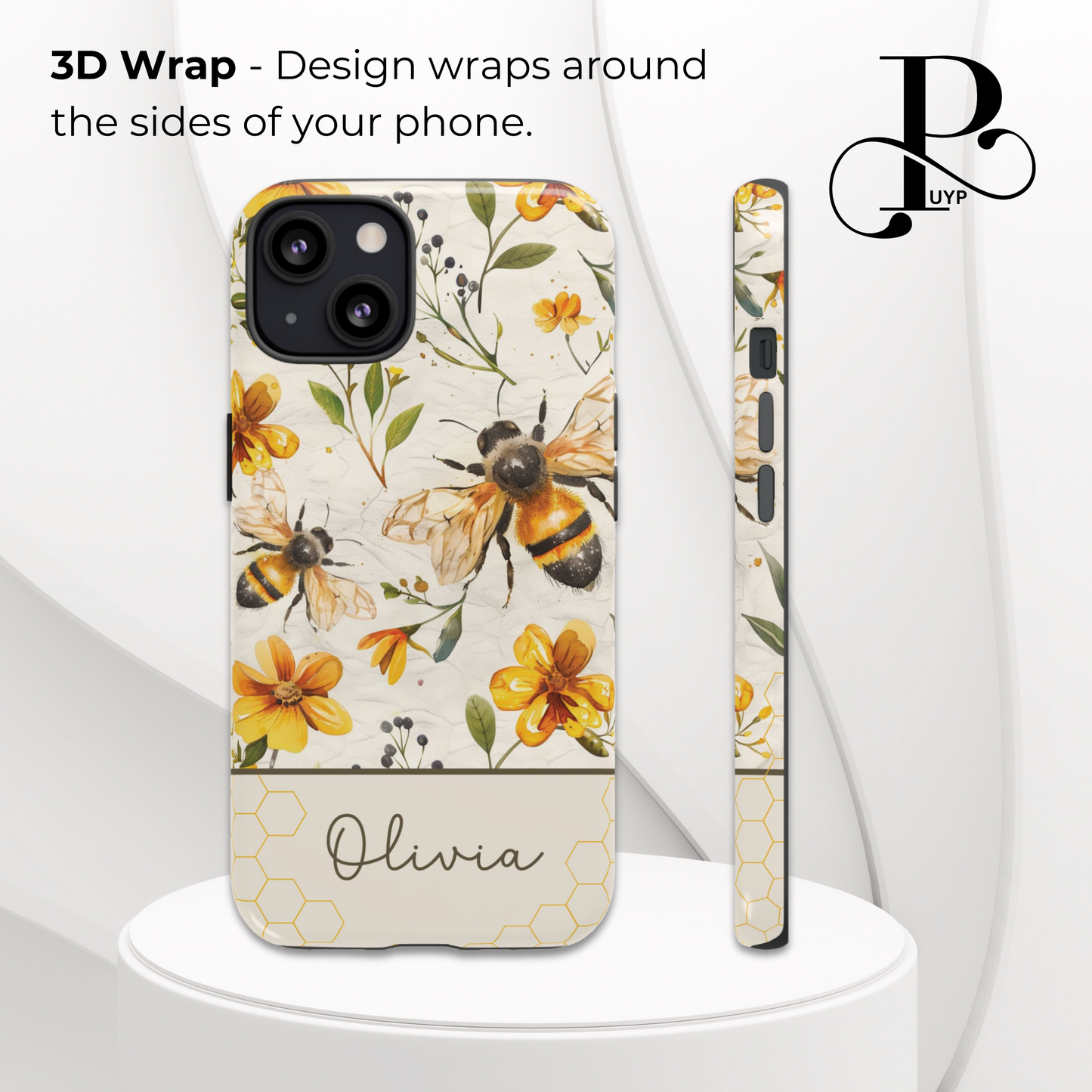 "Bees in Bloom" Custom Phone Case