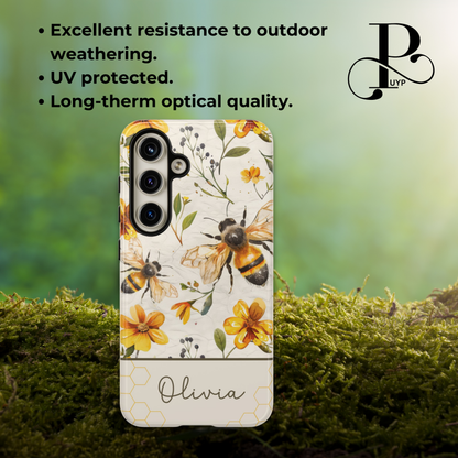 "Bees in Bloom" Custom Phone Case