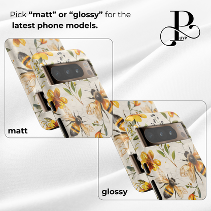 "Bees in Bloom" Custom Phone Case