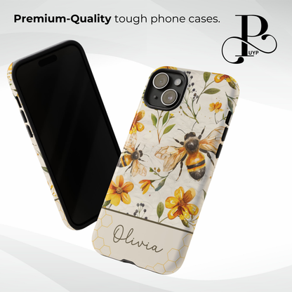 "Bees in Bloom" Custom Phone Case