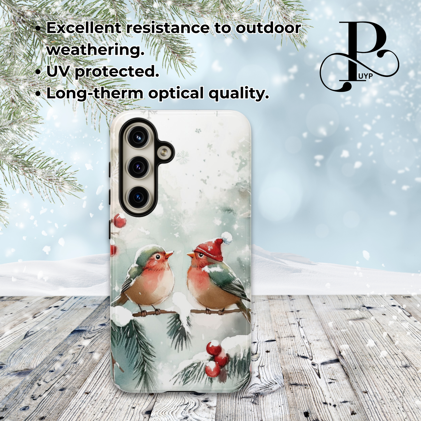 "Winter Birds" Phone Case