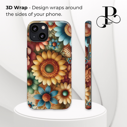 "Bohemian Flowers" Phone Case