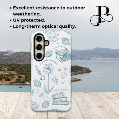 "Be Kind to Your Mind" Floral Phone Case