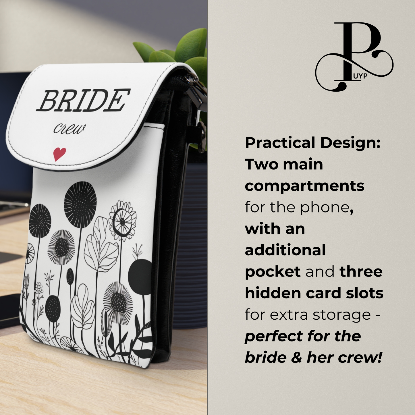 "Bride Crew" Cell Phone Wallet