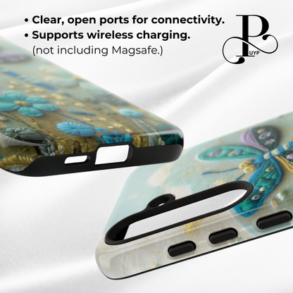 "Dragonfly in Bloom" Phone Case