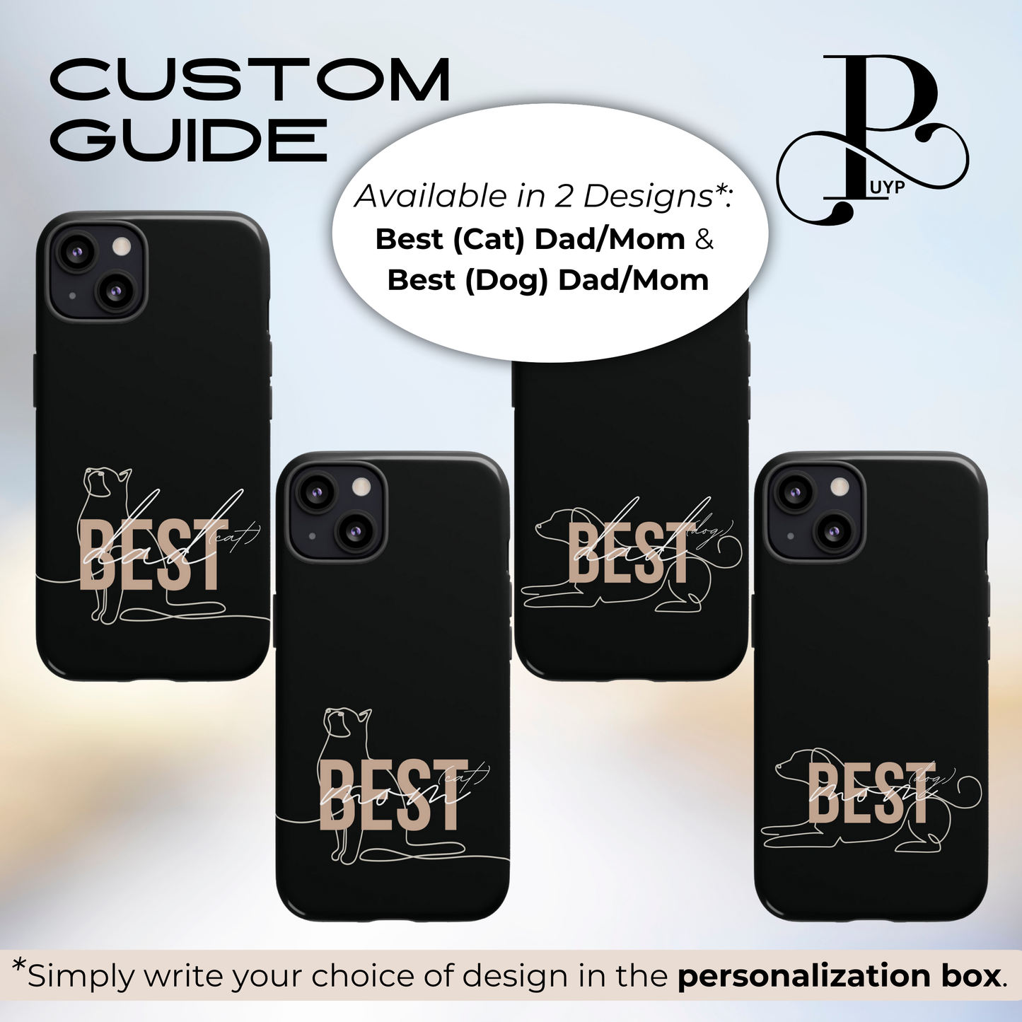 "Best DOG/CAT DAD/MOM" Custom Phone Case