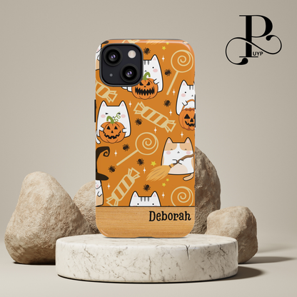 "Cats and Candy" Custom Halloween Phone Case