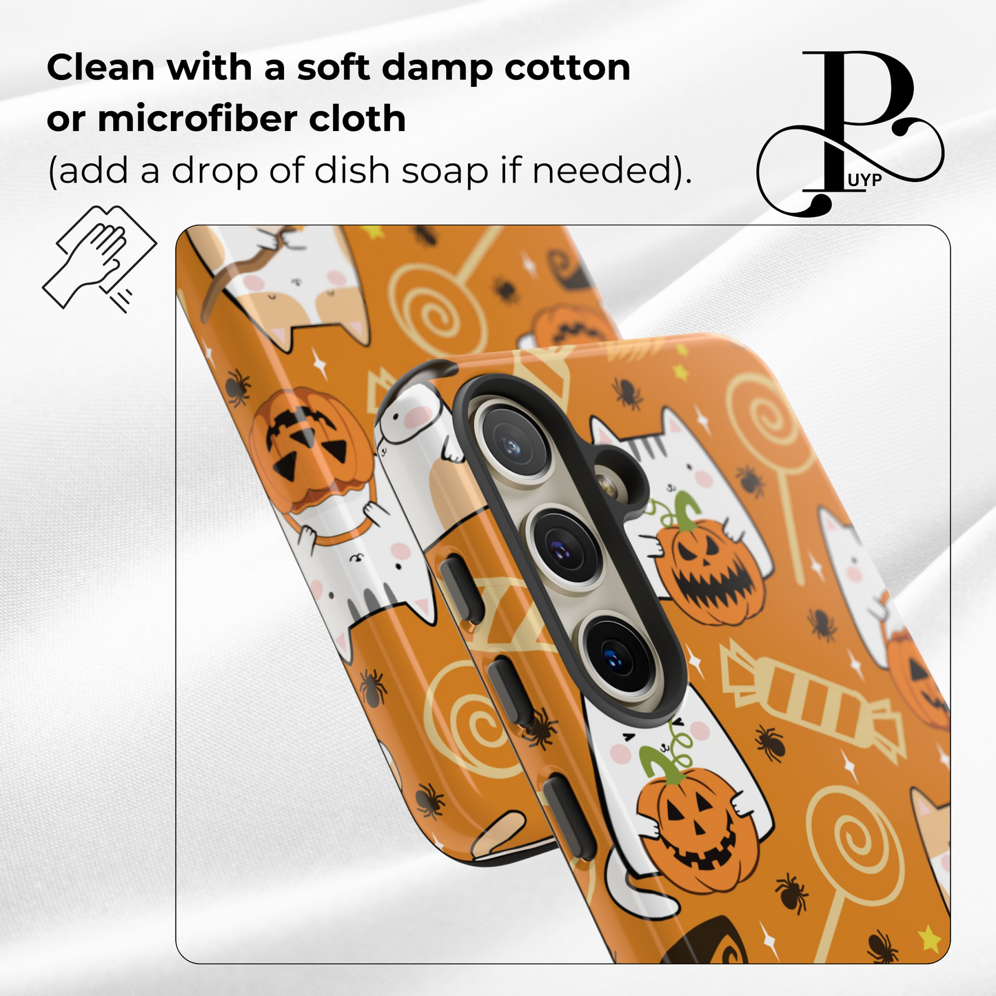 "Cats and Candy" Custom Halloween Phone Case