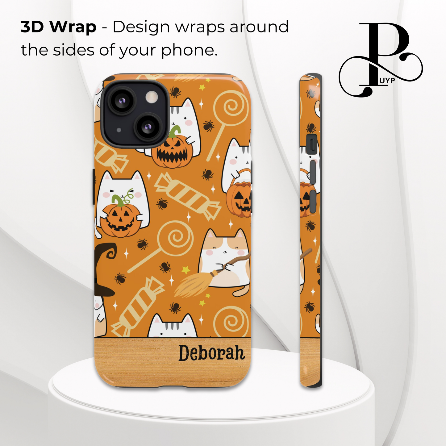 "Cats and Candy" Custom Halloween Phone Case