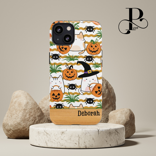 "Cats and Spiders" Custom Halloween Phone Case