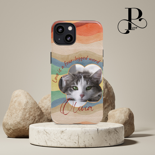 "Love Is a Four-legged Word" Custom Pet Phone Case