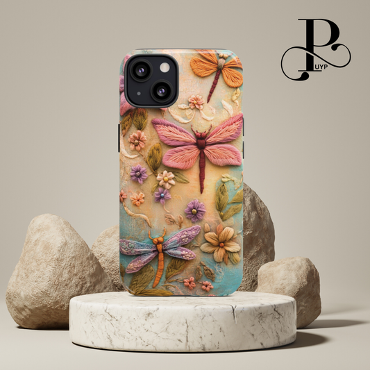 "Dragonflies" Floral Phone Case